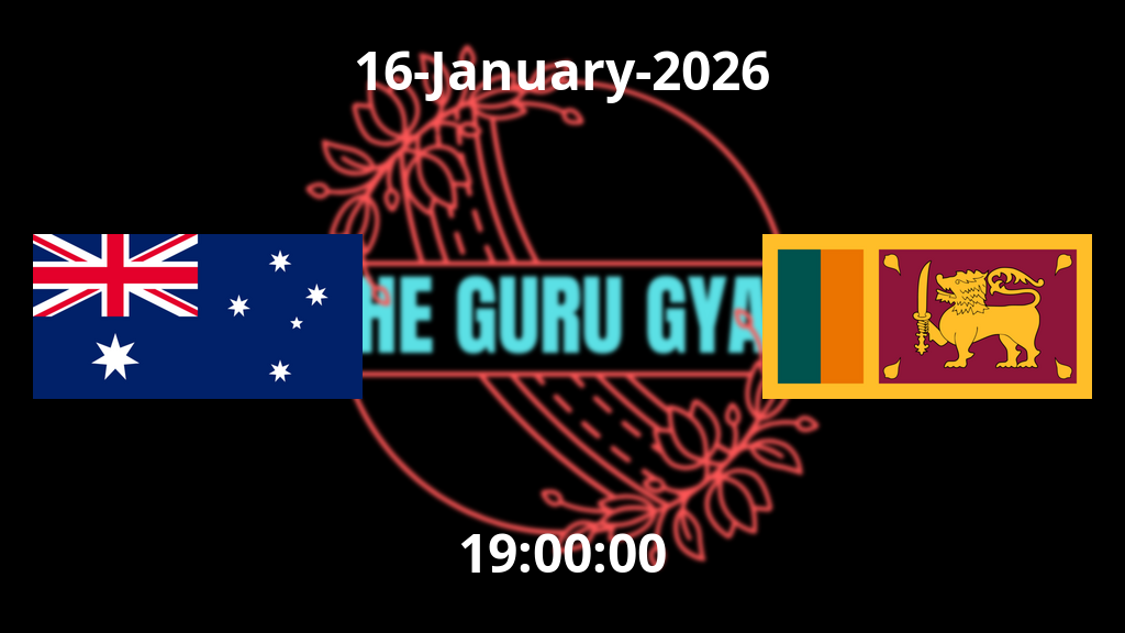 Australia vs Sri Lanka Match Prediction | T20 World Cup Match | The Guru Gyan