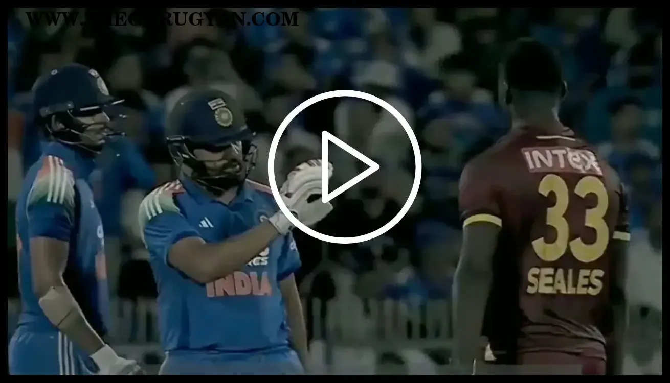 Jayden Seales Mocks Rohit Sharma's Century Celebration After Dismissal