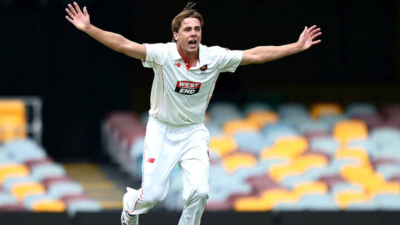 Gabba par Liam Scott ka keher aur Alex Carey ki badi chook: Queensland vs South Australia Sheffield Shield Update