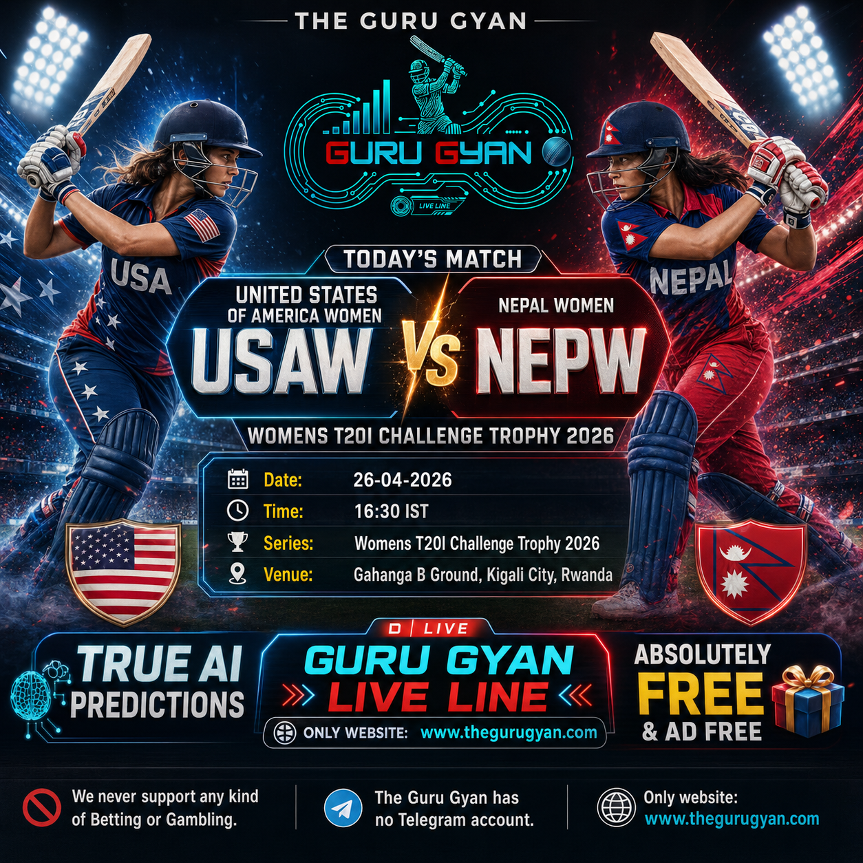 United States of America Women vs Nepal Women Prediction: Womens T20I Challenge Trophy 2026 Match Analysis