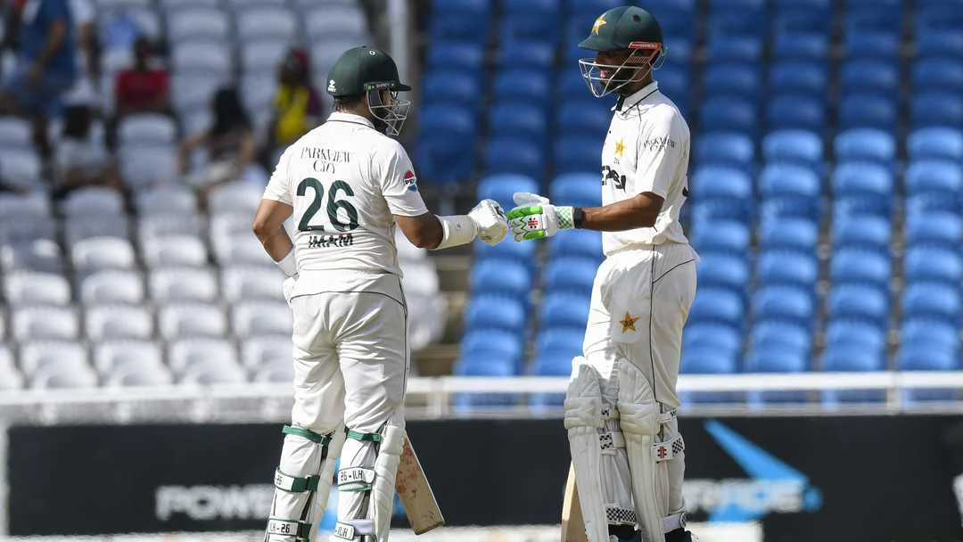 Pakistan’s Day 2 Rescue Act: Masood Stands Tall After Pacers Silence West Indies