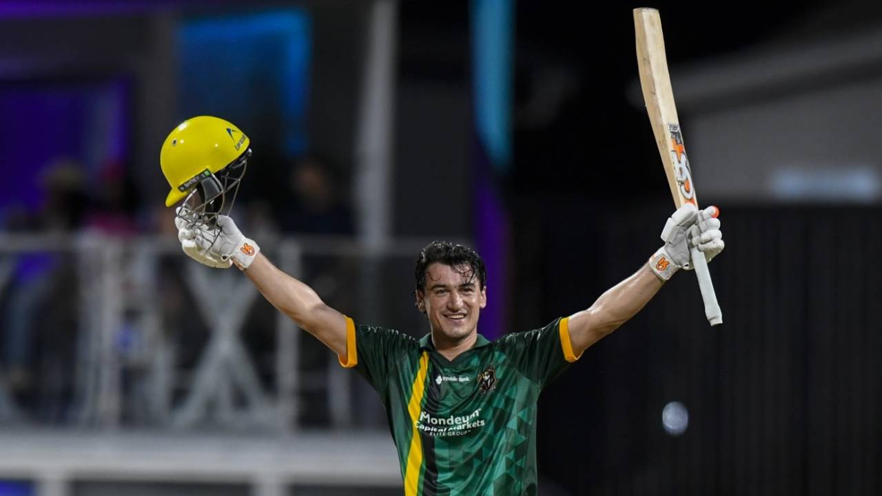 Maaz Sadaqat Ka Toofani Century: Jamaica Kingsmen Ne Barbados Tridents Ko Qualifier Se Bahar Phenka