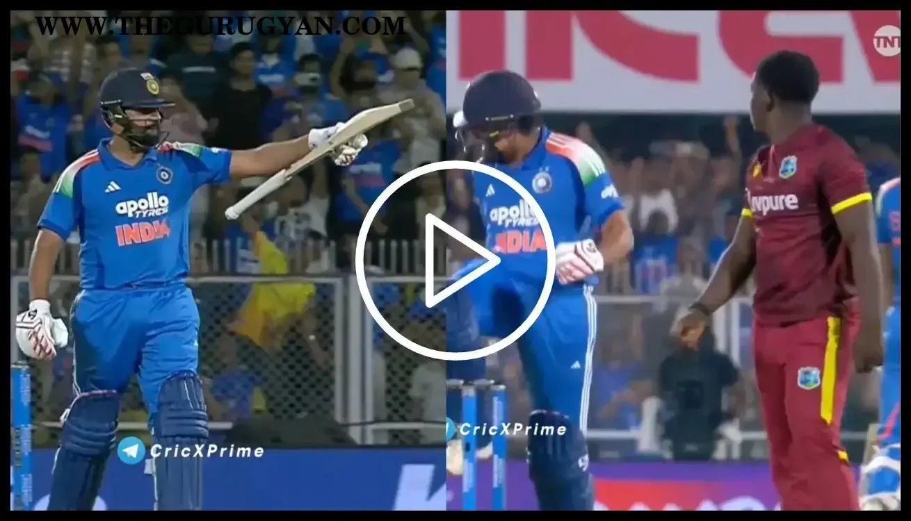 Watch: Rohit Sharma Unveils Wild Celebration After Historic 35th ODI Century vs WI