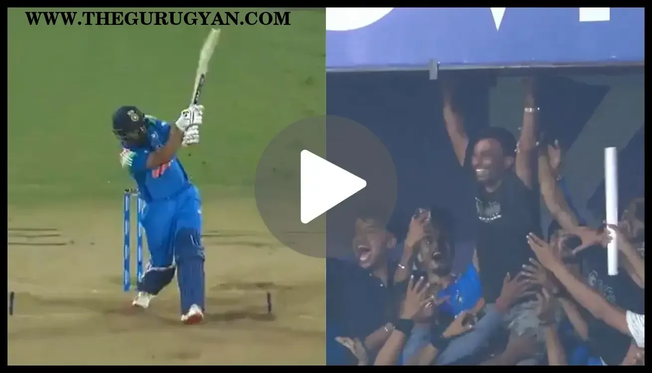 Watch: Rohit Sharma Six Sparks Chaos As Fans Scramble For Match Ball