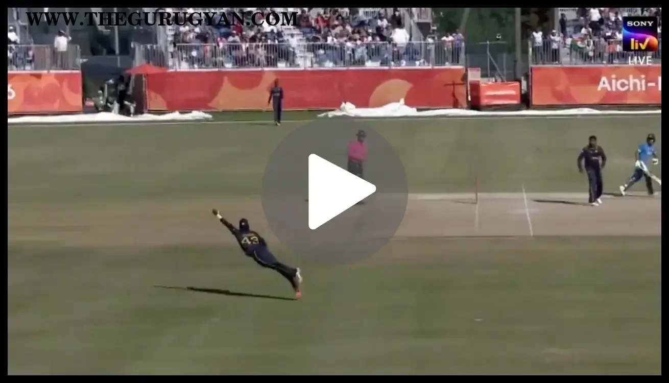 Watch: Sahan Arachchige Stuns India With Flying Catch To Dismiss Shivam Dube