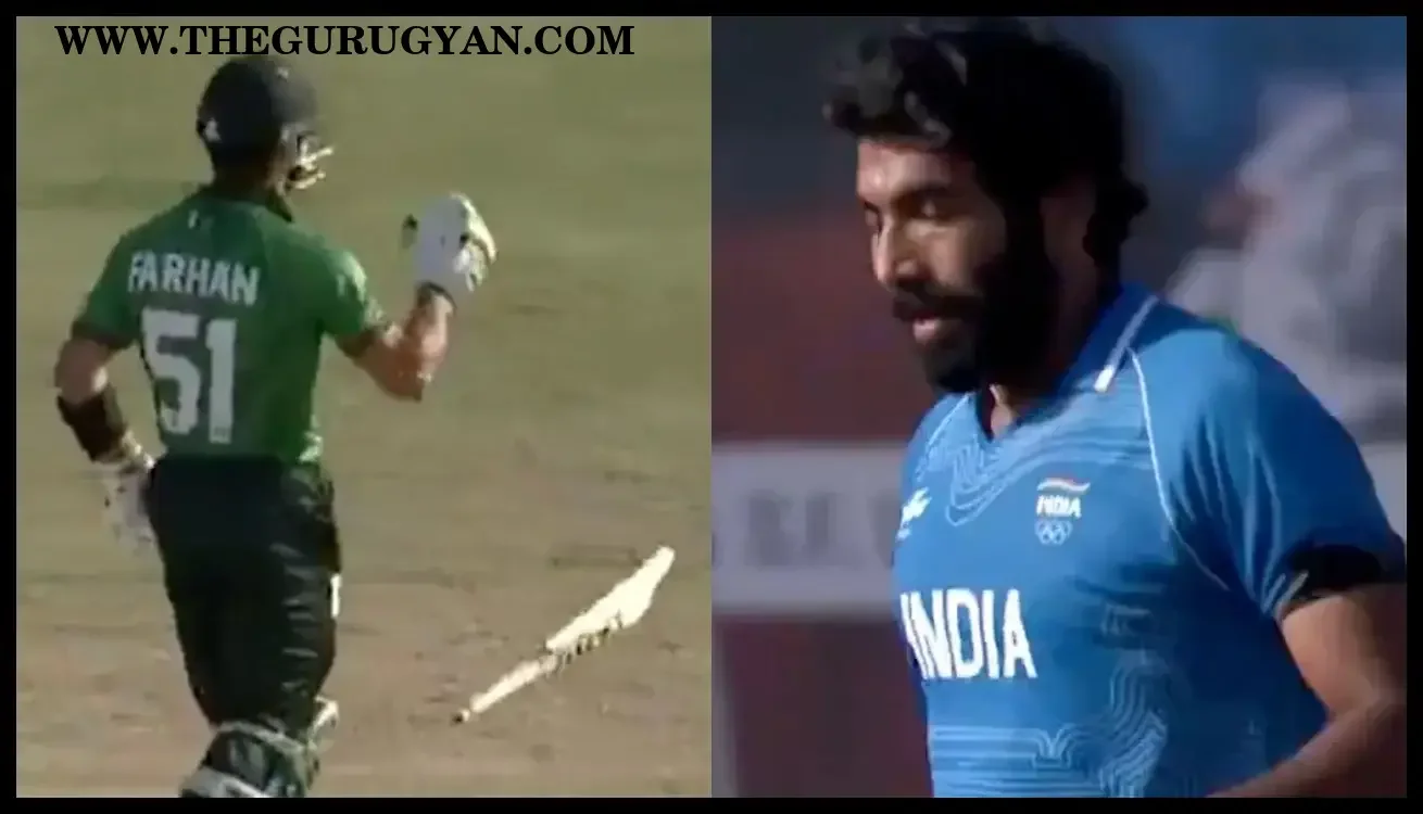 Watch: Jasprit Bumrah's Fiery Ball Leaves Sahibzada Farhan in Agony, Bat Goes Flying