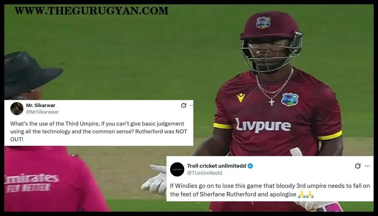 “3rd Umpire Should Apologise”: Rutherford Dismissal Sparks Outrage in IND vs WI