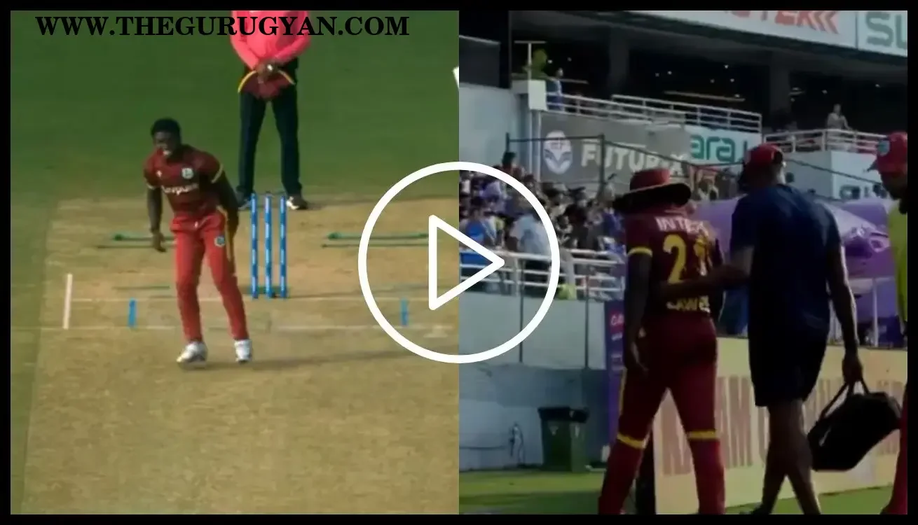 IND vs WI 3rd ODI: Vitel Lawes Limps Off After Painful Mid-Match Injury Scare